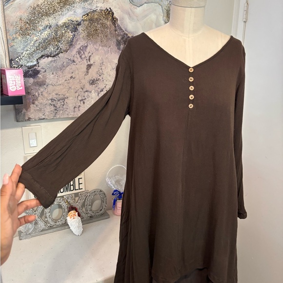 Anself Boho Dress Viscose Layered Lagenlook Size M - Picture 3 of 11